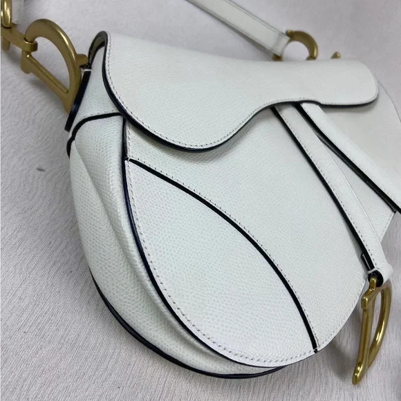 SOLD - DIOR Grained Calfskin Saddle Bag - Picture 3 of 9